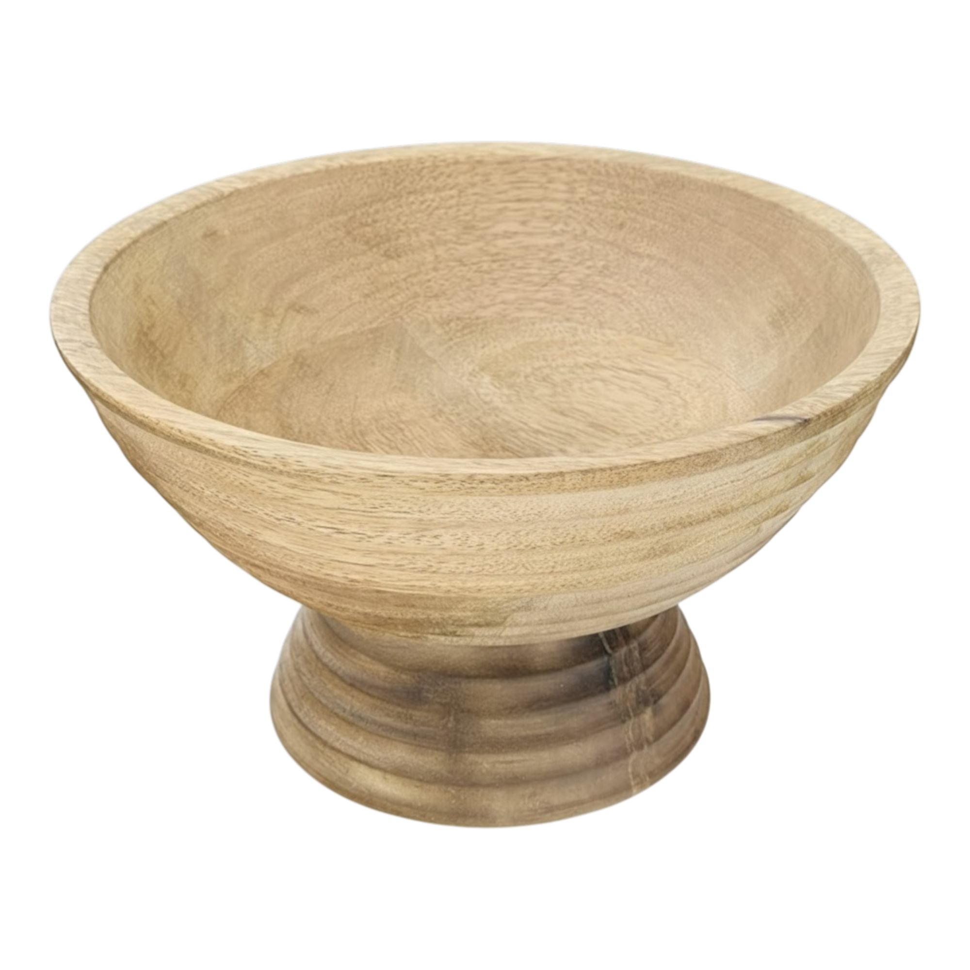Mango Wood Footed Tray Bowl