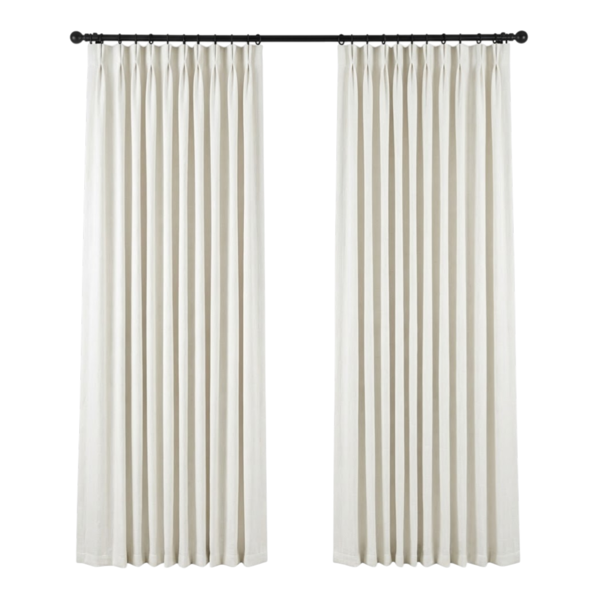 Pinch Pleat Linen Curtains