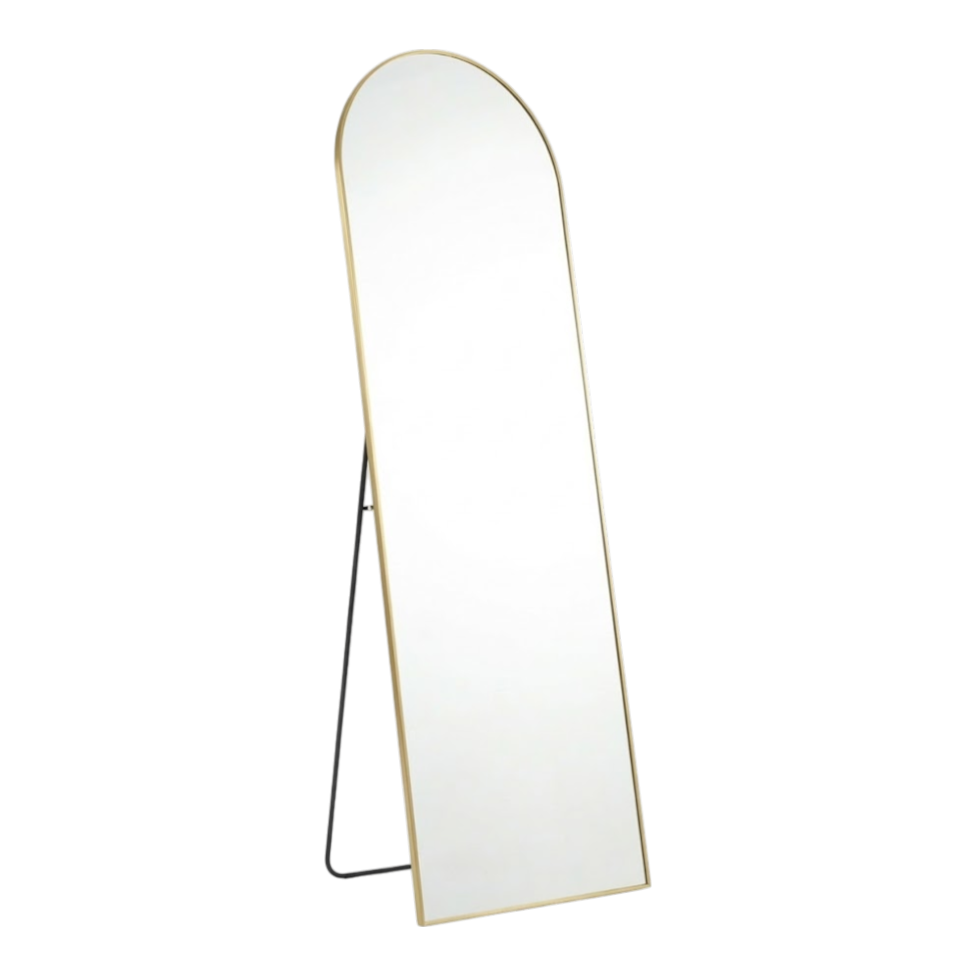 Large Arched Floor Mirror Gold Frame