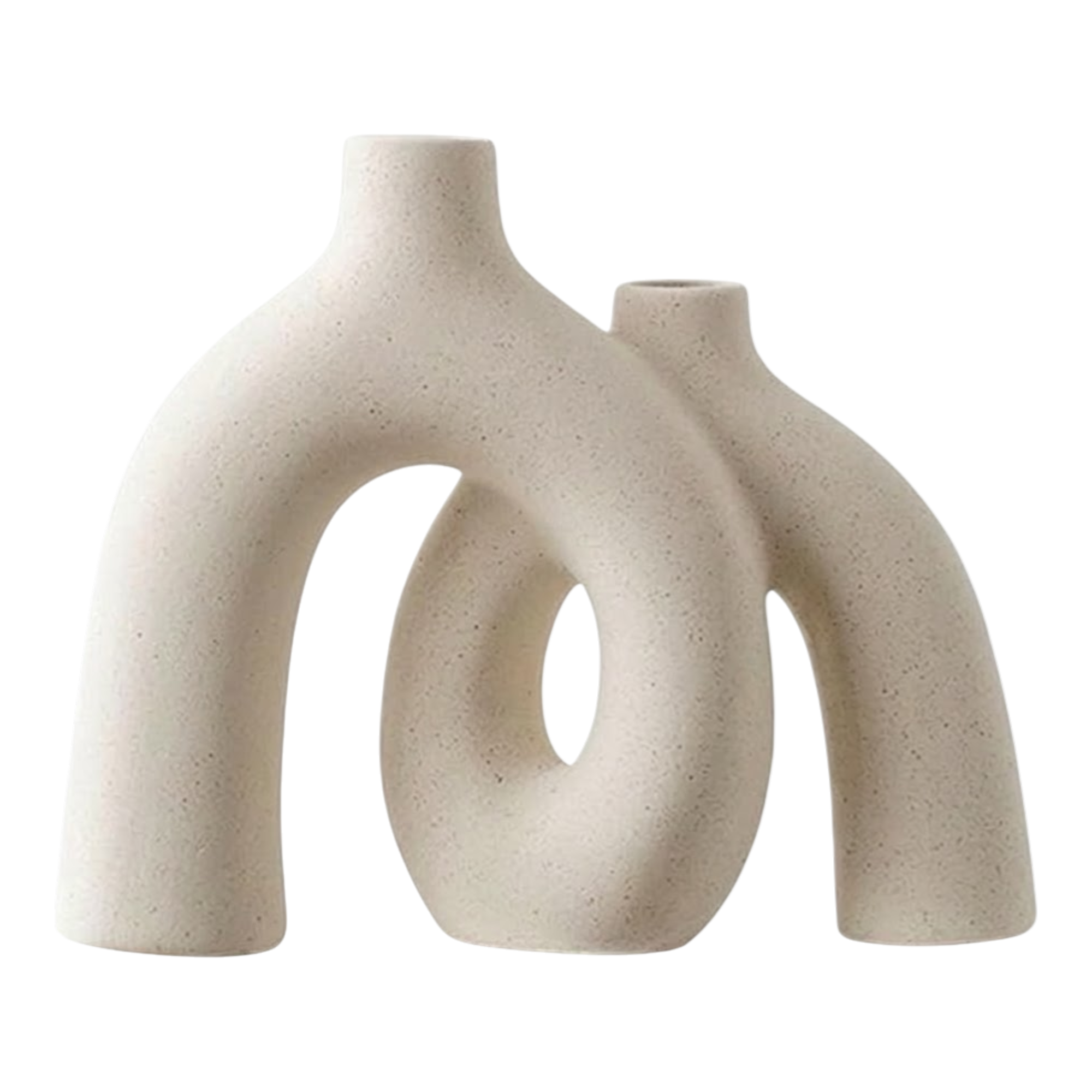 Hug Donut Ceramic Vase Set of 2